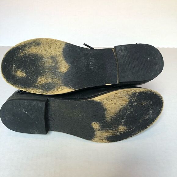 XOXO Brandice  Ankle  Boot 6.5M Black with knit upper Excellent condition - Picture 6 of 9